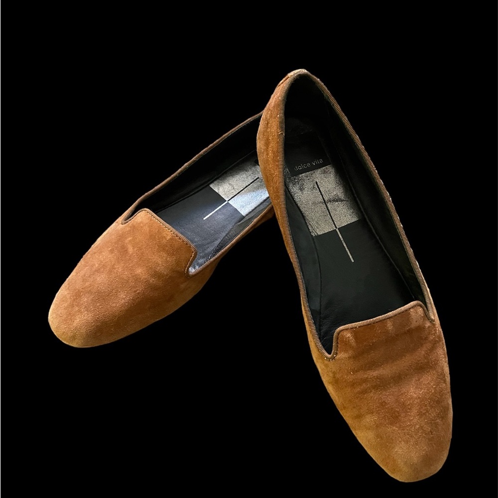 dolce vita rust suede flats